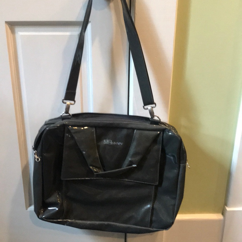 big gray traveling bag